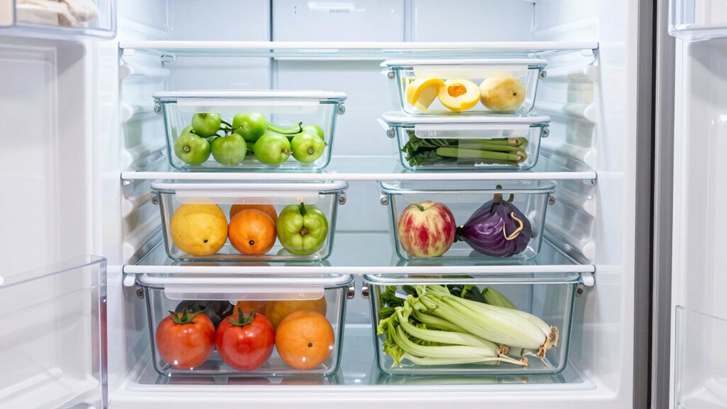 visible labeled organized storage