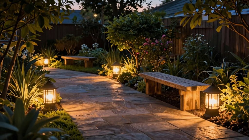 warm soft outdoor lighting