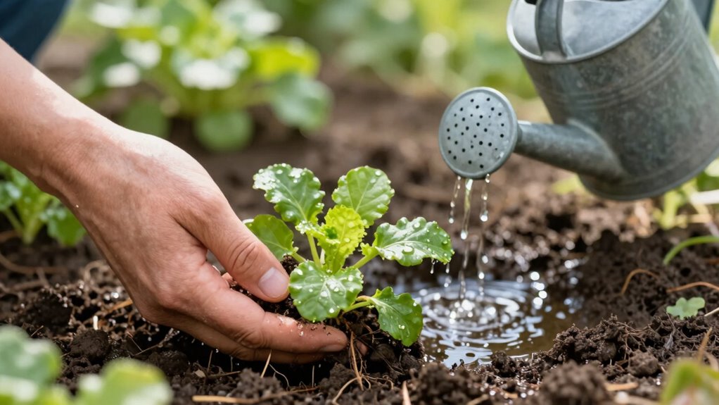 water plants with care