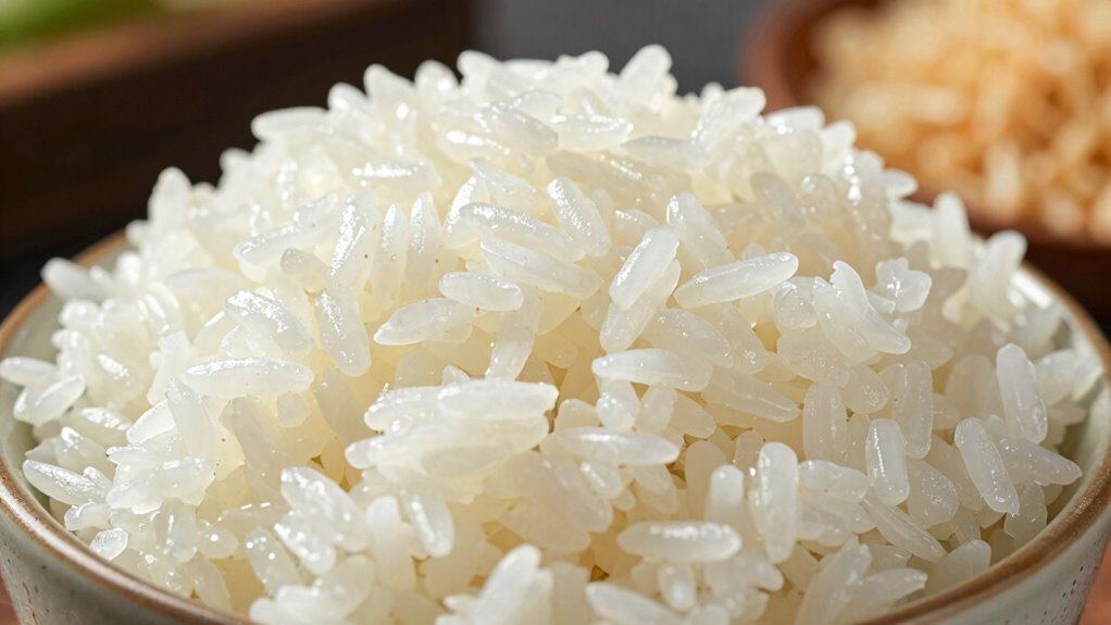 water ratio affects rice texture