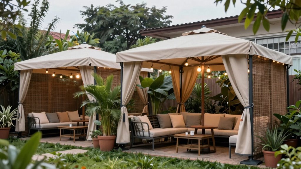 wind resistant canopy placement