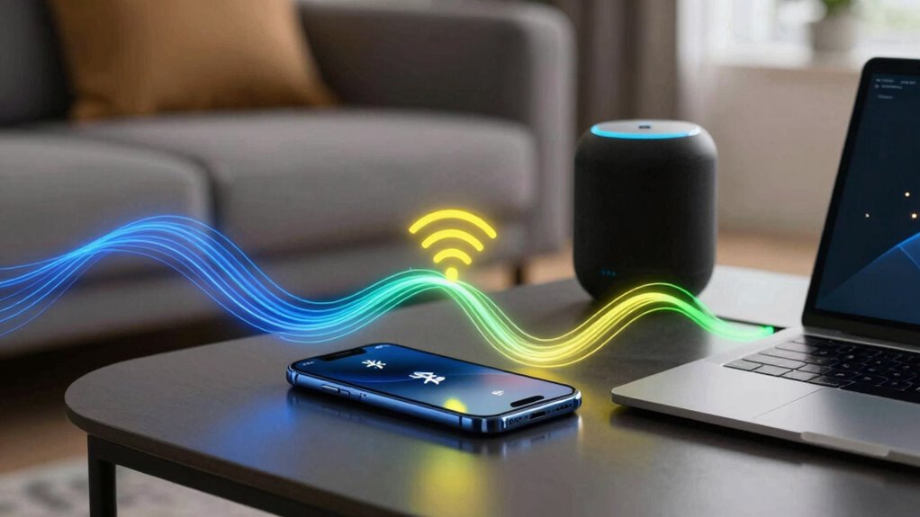 wireless signals transmit data