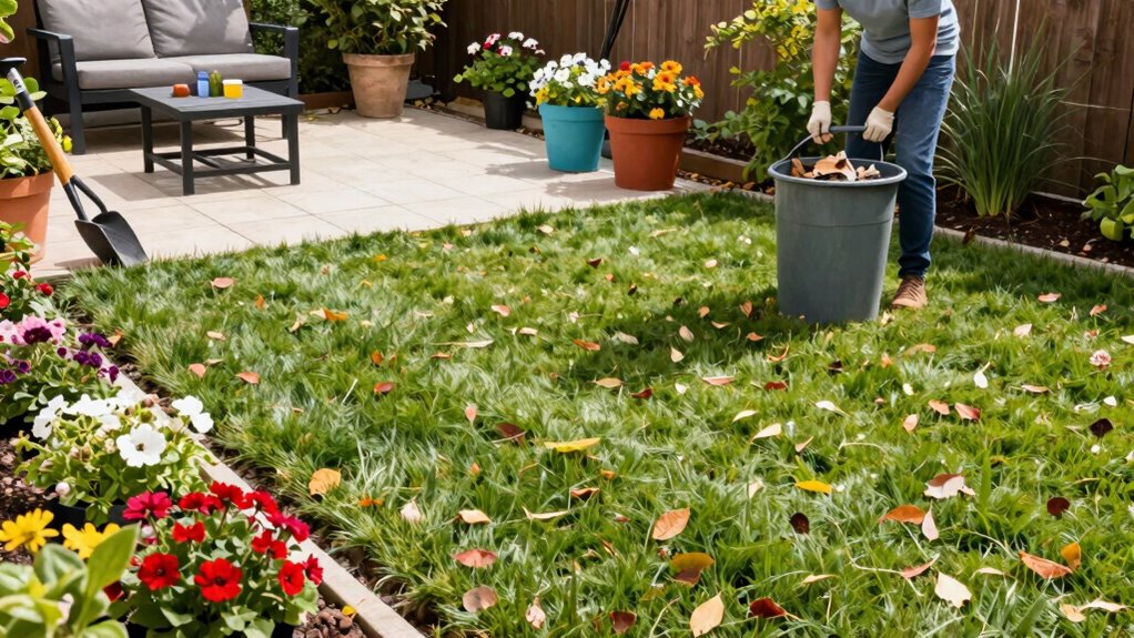 yard cleanup and pruning