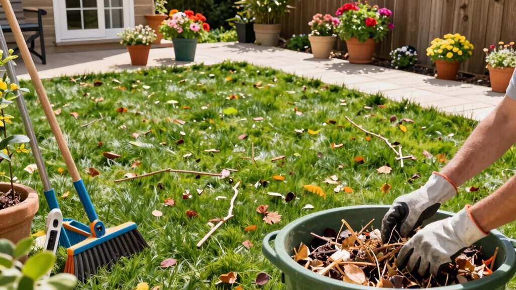 yard cleanup for pests