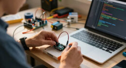 Hosting a website on an 8-bit microcontroller