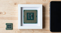 Russia’s Mikron is selling framed test wafers with up to 120,000 processors as souvenirs — 12 designs, priced around $170 each, sold alongside $2 vials of cleanroom air