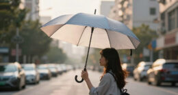 Autonomous Flying Umbrella Follows And Shields Users From Rain And Sunlight